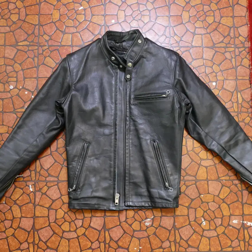[BUNJANG] Schott NYC Vintage Single Rider Leather Jacket / [W-M] 쇼트 Schott USA 빈티지 싱글 라이더 가죽자켓