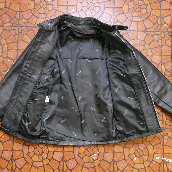 [BUNJANG] Schott NYC Vintage Single Rider Leather Jacket / [W-M] 쇼트 Schott USA 빈티지 싱글 라이더 가죽자켓