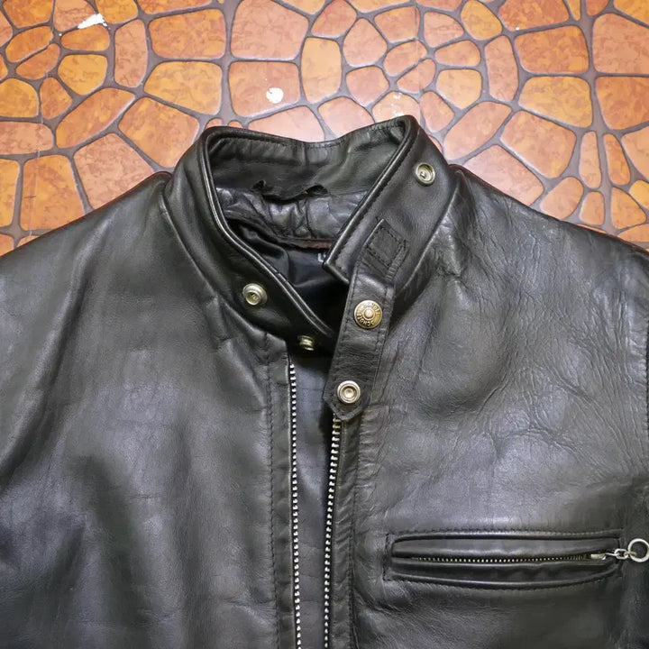 [BUNJANG] Schott NYC Vintage Single Rider Leather Jacket / [W-M] 쇼트 Schott USA 빈티지 싱글 라이더 가죽자켓