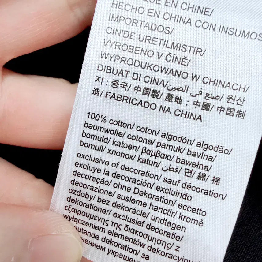 [BUNJANG] Calvin Klein Cotton Polo Shirt / [95] 캘빈클라인 블랙 배색 코튼 카라티