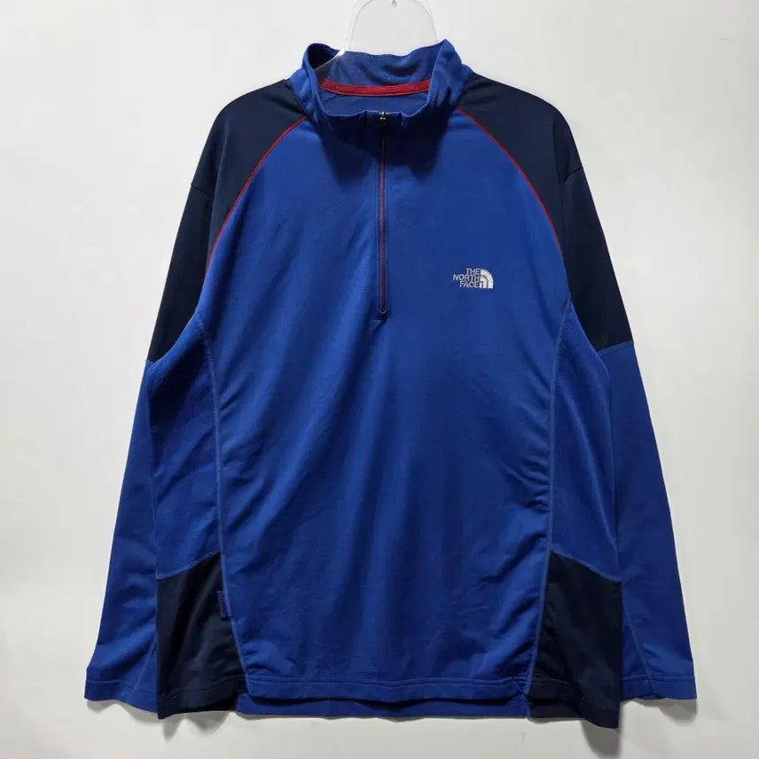 [BUNJANG] The North Face Functional Half-Zip Long Sleeve T-Shirt / 노스페이스 블루 기능성 반집업 긴팔티 XL 26041715