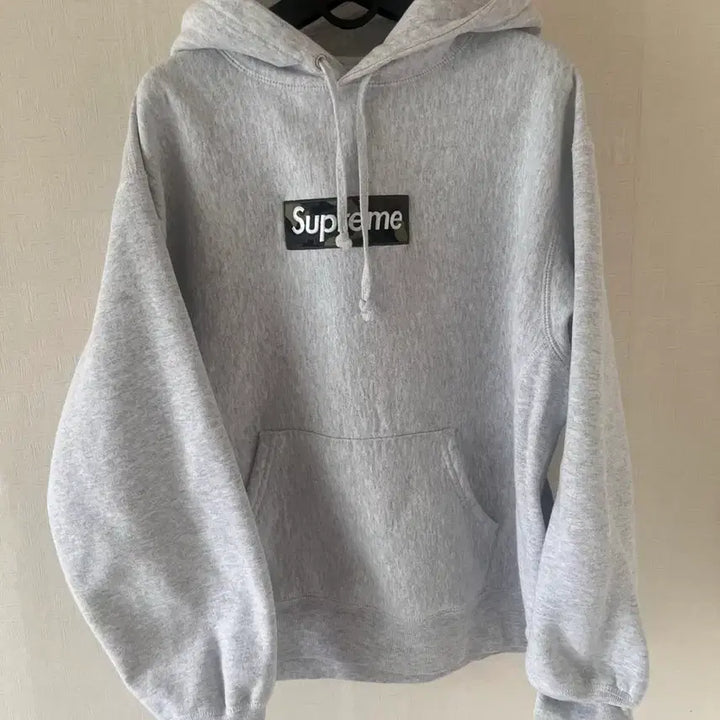 [BUNJANG] Supreme Box Logo Hoodie Ash Grey / 슈프림 박스 로고 후드티 애쉬그레이