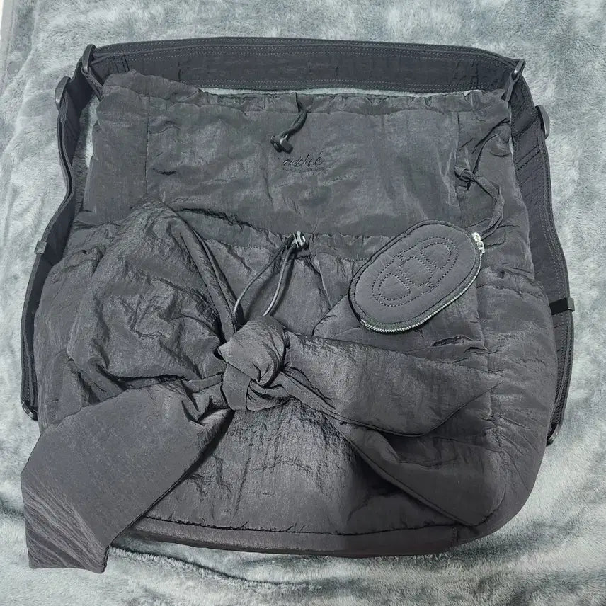 [BUNJANG] A.T.E Vanessa Bruno Black Ribbon Backpack/Shoulder Bag L / 아떼 바네사브루노 블랙 리본 백팩 겸 숄더백 L 팔아요