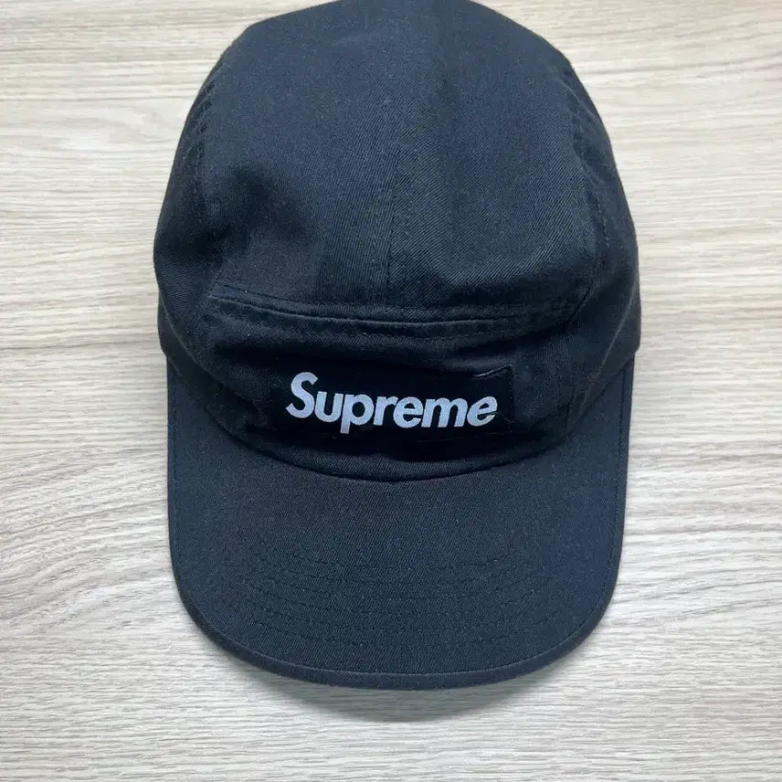 [SOLD OUT] 슈프림 워시드 치노 트윌 캠프캡 블랙