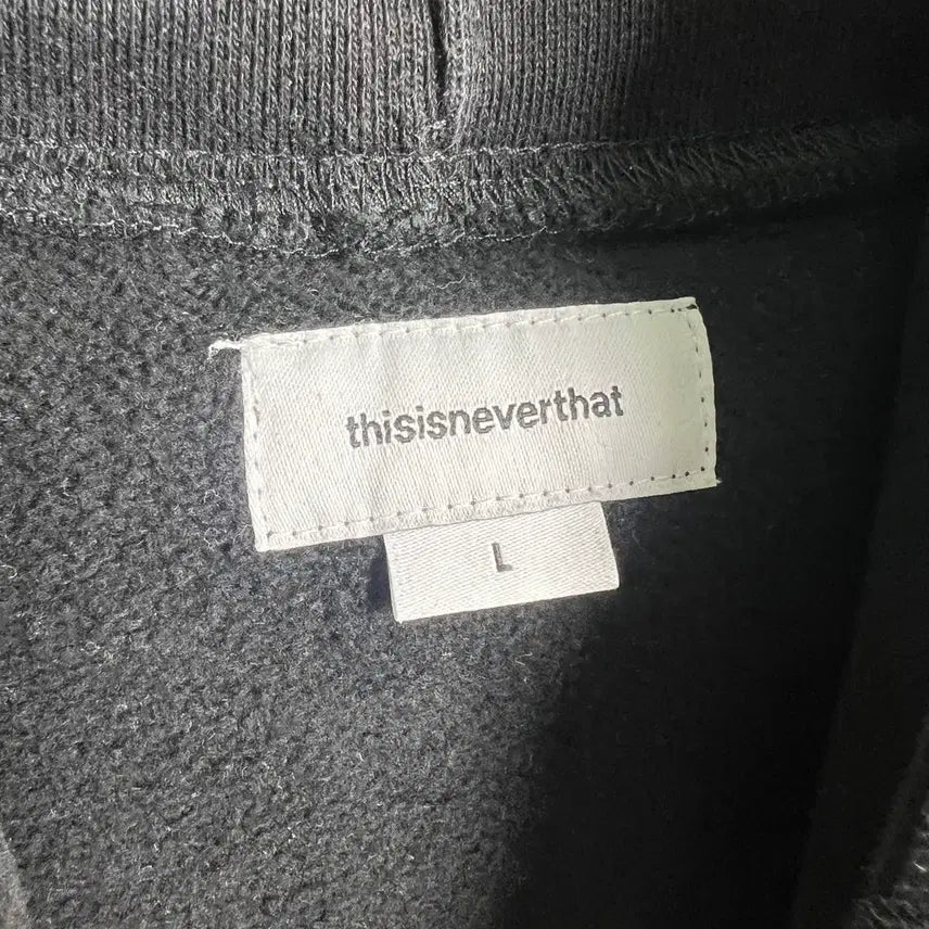 [BUNJANG] thisisneverthat Black Hoodie L / 디스이즈네버댓 블랙 후드티 L