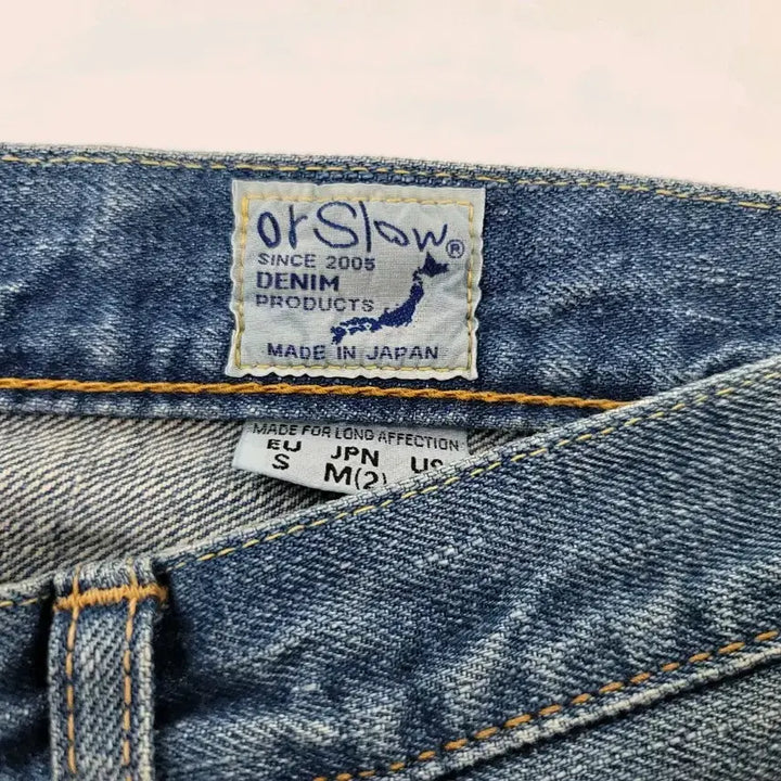 [BUNJANG] OrSlow 107 2 Year Wash Denim Jeans / 오어슬로우 107 2year 2사이즈