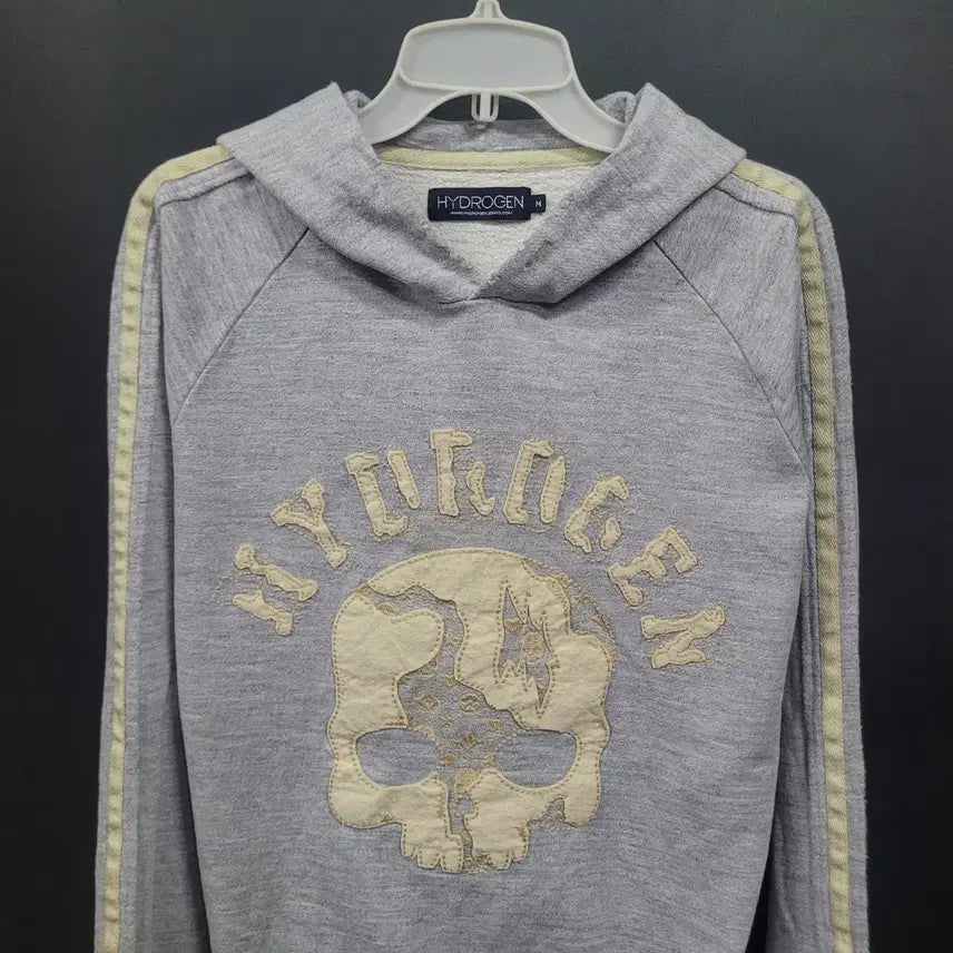 [BUNJANG] Hydrogen Vintage Skull Hoodie / HYDROGEN DAMAGE SKULL 하이드로겐 빈티지 스컬 후드