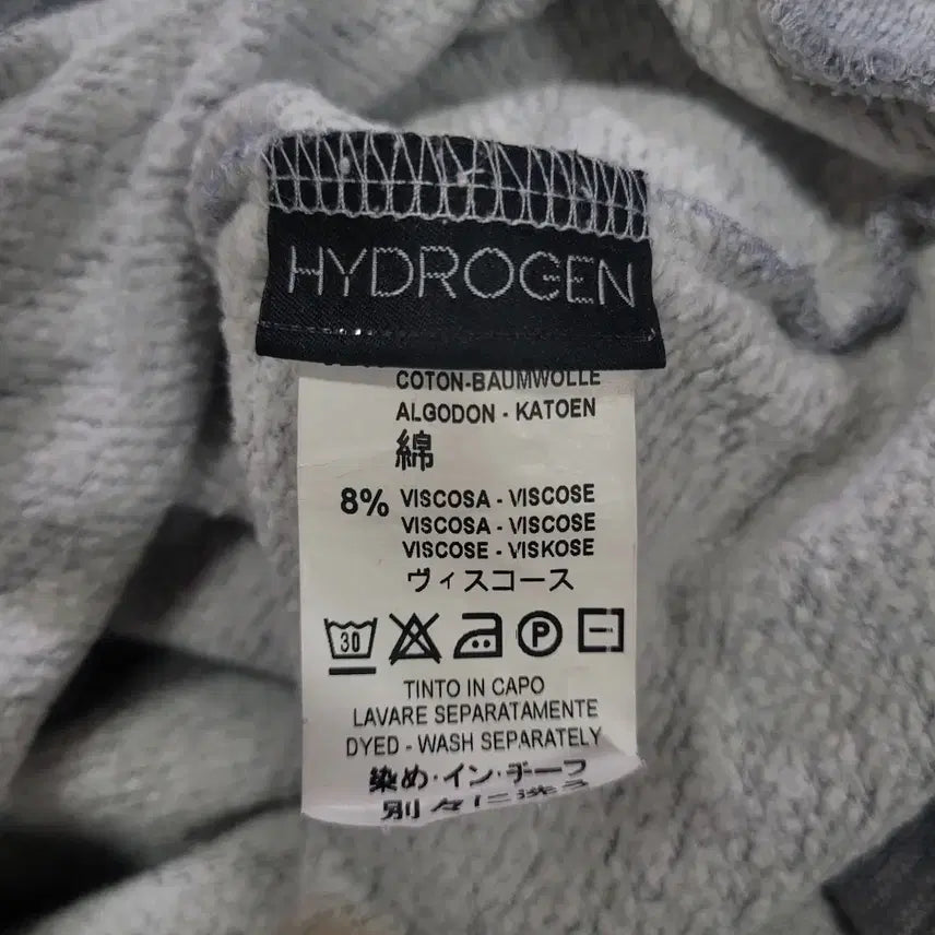[BUNJANG] Hydrogen Vintage Skull Hoodie / HYDROGEN DAMAGE SKULL 하이드로겐 빈티지 스컬 후드