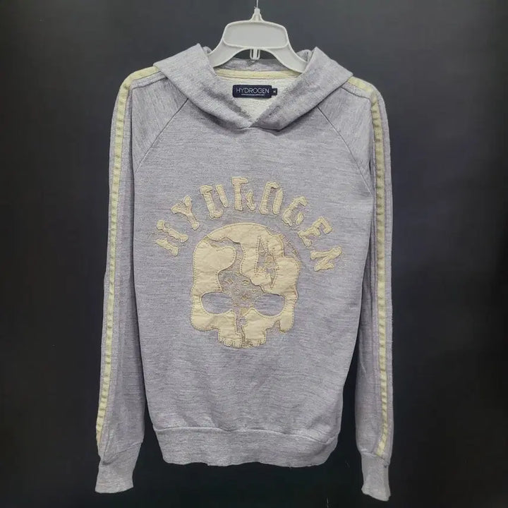 [BUNJANG] Hydrogen Vintage Skull Hoodie / HYDROGEN DAMAGE SKULL 하이드로겐 빈티지 스컬 후드