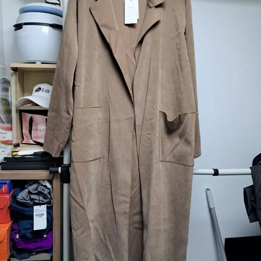 [BUNJANG] Ritmo.ne Brown Long Coat / 리트모네 브라운 롱 코트