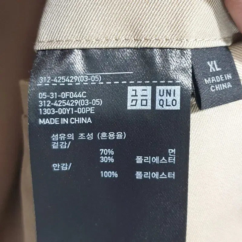 [SOLD OUT] 유니클로 트렌치 코트 XL_M2025