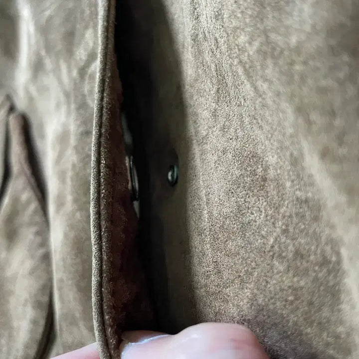 [BUNJANG] Vintage Suede Harrington Bomber Jacket / 빈티지 스웨이드 해링턴 봄버 자켓