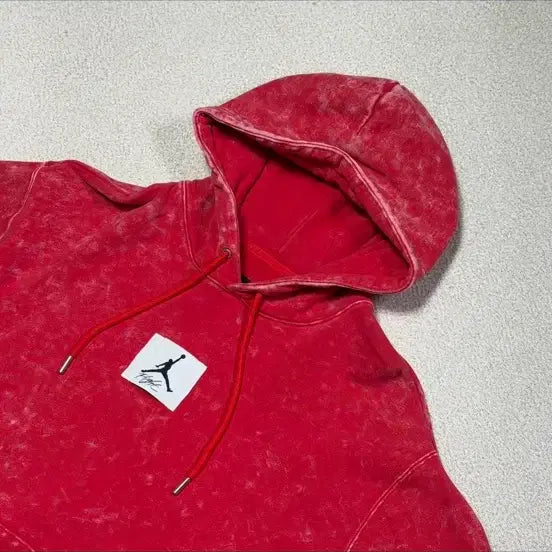 [BUNJANG] Nike Jordan XL Essential Washed Red Hoodie / 나이키 조던 XL 에센셜 워시드 레드 후드티