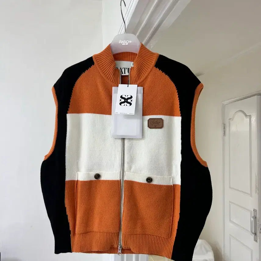 [SOLD OUT] SATUR 세터 니트 베스트 집업