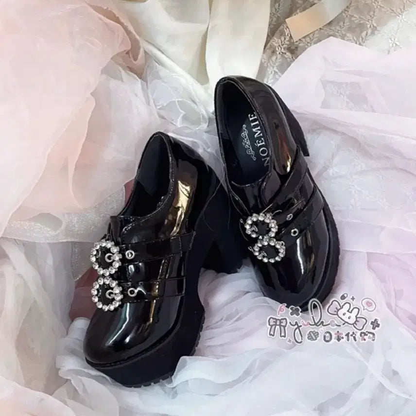 [BUNJANG] Bubbles Double Bejeweled 13cm Platform Heels / 버블즈 더블 비쥬 13cm 통굽힐 펌프