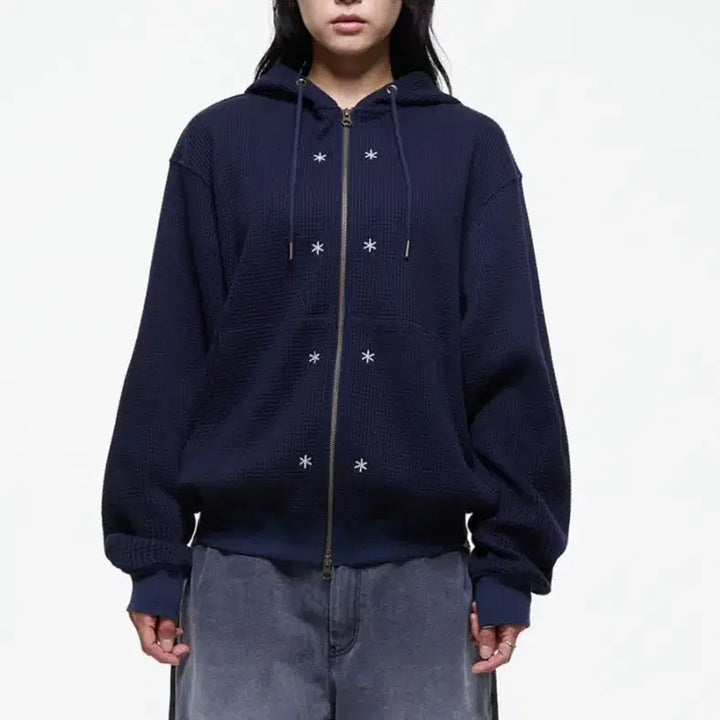 [SOLD OUT] 더콜디스트모먼트 TCM 스노우 와플 후드집업 m