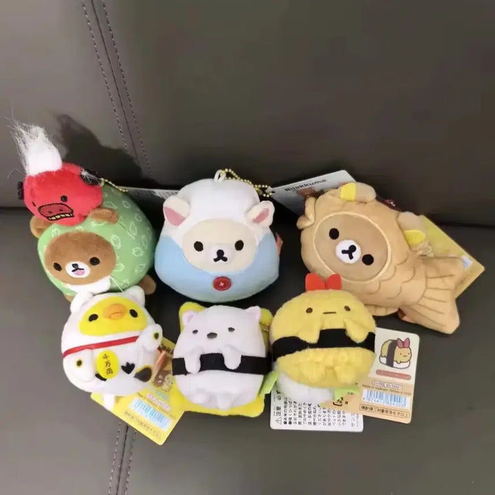 [BUNJANG] Rilakkuma Fish-Shaped Bread Keychain / 붕어빵 리락쿠마 인형 키링
