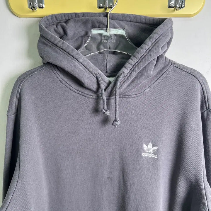 [BUNJANG] Adidas Charcoal Hoodie 2XL / 아디다스 차콜 후드티 2XL