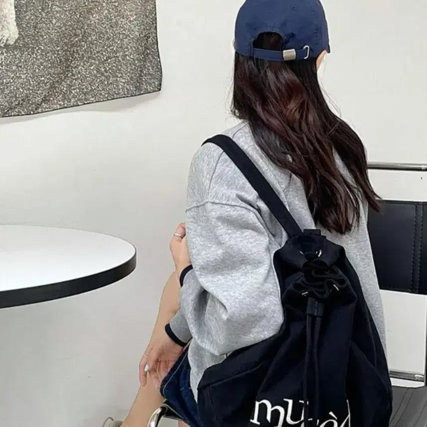 [SOLD OUT] 블랙 복조리 캔버스 백백