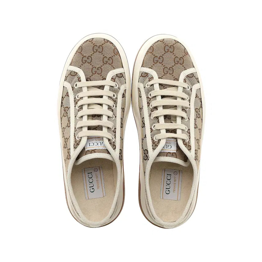 [SOLD OUT] 구찌 GG 스니커즈 베이지 에보니 GG 캔버스
