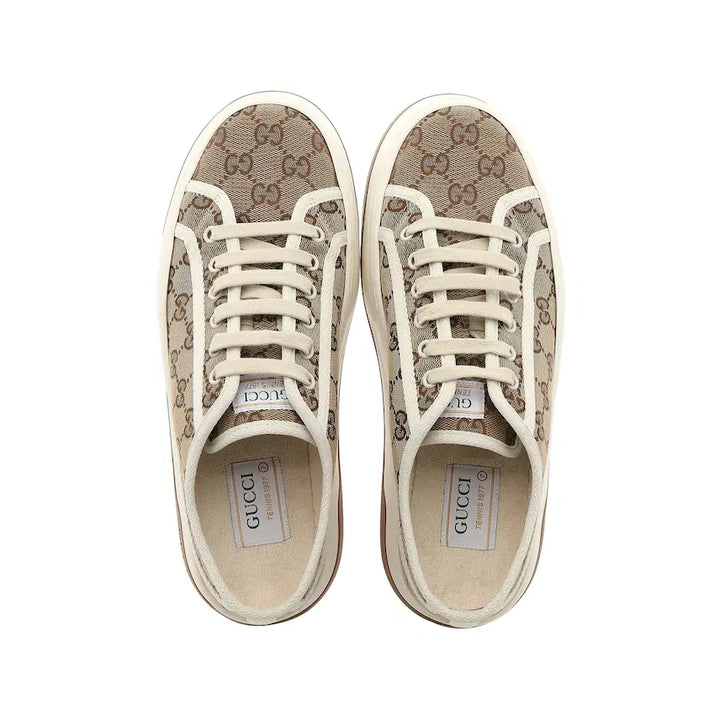 [SOLD OUT] 구찌 GG 스니커즈 베이지 에보니 GG 캔버스