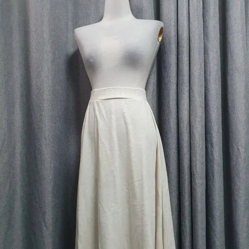 [BUNJANG] Melange Banding Long Skirt / 멜란지 밴딩 롱스커트