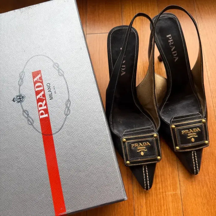 [BUNJANG] Prada Slingback Mules 240 / 프라다 슬링백 샌들 뮬 240
