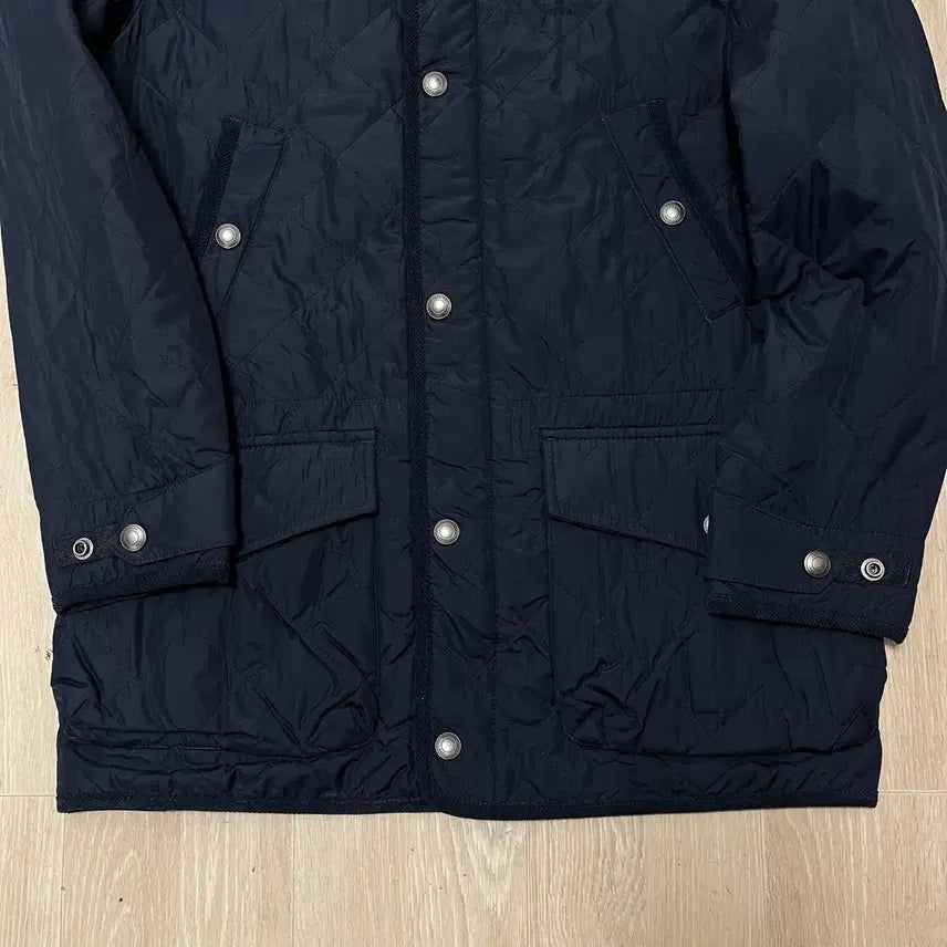 [BUNJANG] US Polo Assn. Quilted Corduroy Color Block Jacket [Navy] M / US 폴로 에센 퀼팅 코듀로이 배색 자켓 [네이비] M/95
