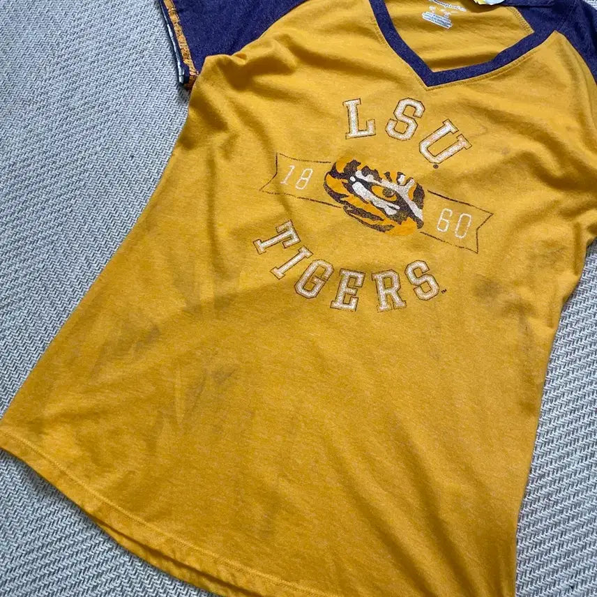 [SOLD OUT] 00s 챔피온 엘리트 LSU 타이거스 반팔티셔츠