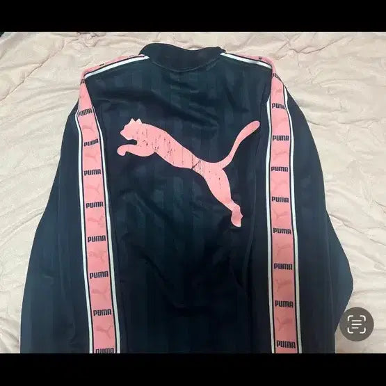 [BUNJANG] Puma Pink Jersey Sporty Look / 푸마 일본 핑크 져지 스포티룩