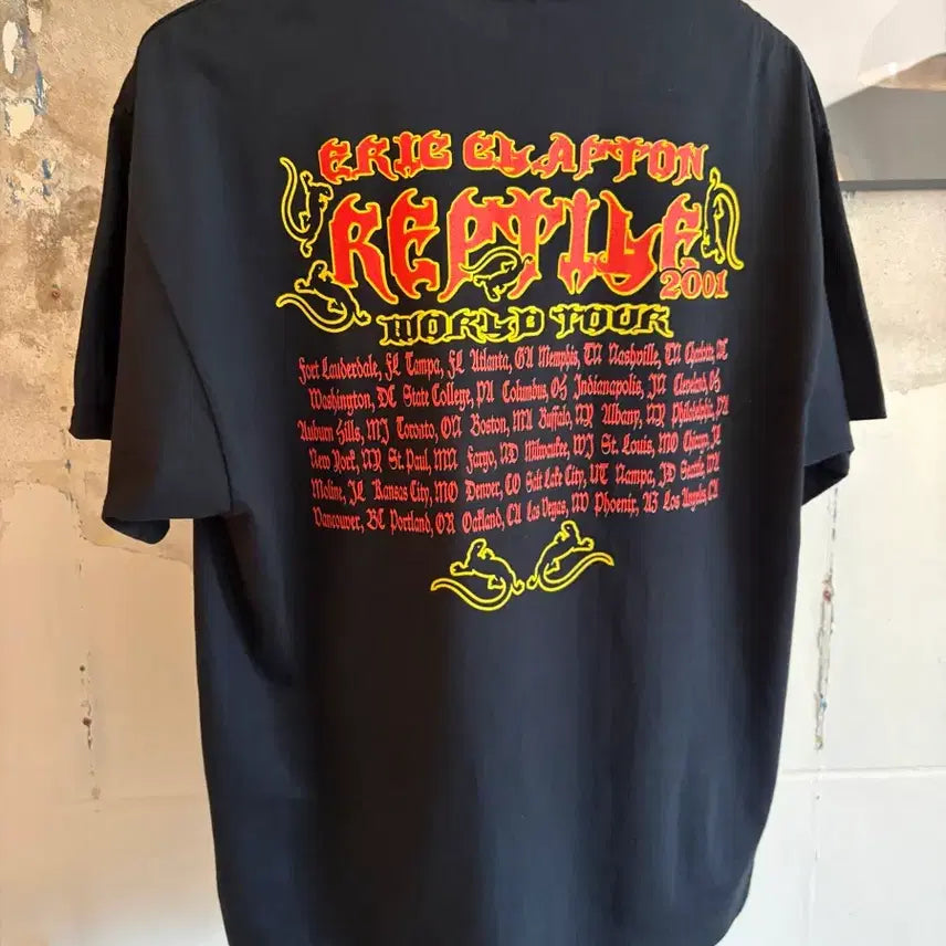[SOLD OUT] 2001 Eric clapton Reptile tour 티셔츠