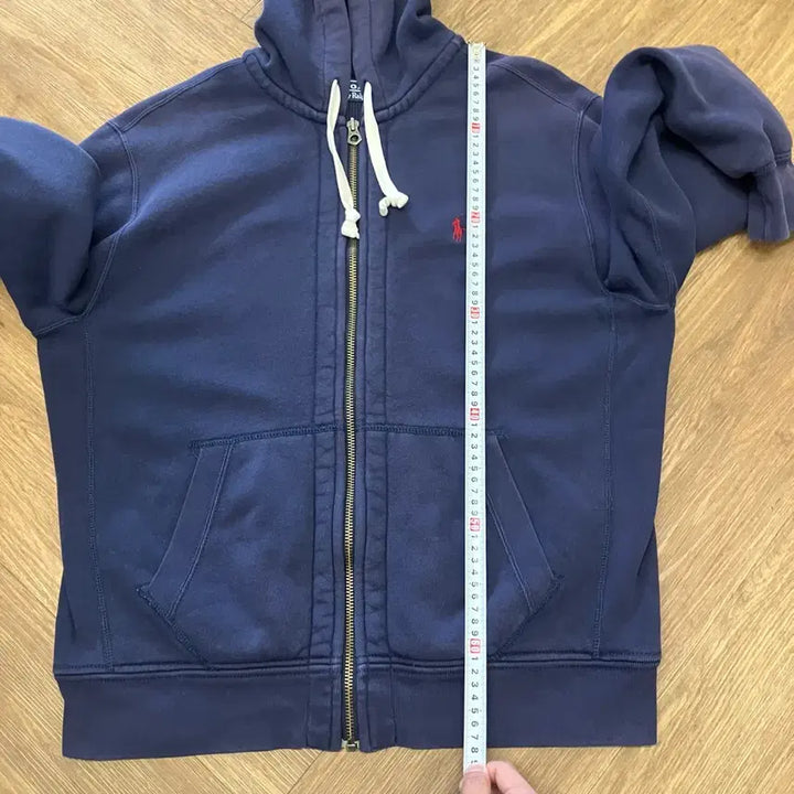 [BUNJANG] Polo N108 Waffle Hooded Zip-Up Navy / N108 폴로 와플 후드집업 네이비