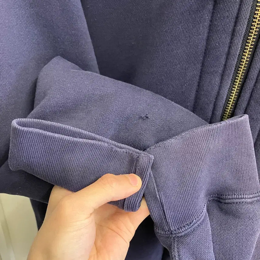 [BUNJANG] Polo N108 Waffle Hooded Zip-Up Navy / N108 폴로 와플 후드집업 네이비