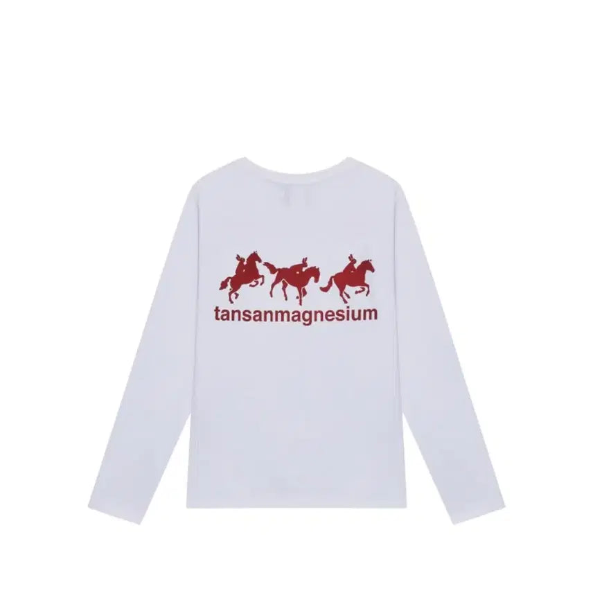 [SOLD OUT] 새상품 탄산 마그네슘 홀스 래빗 롱슬리브 화이트 (1사이즈)