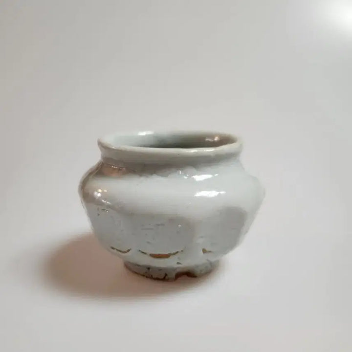 [BUNJANG] Joseon Dynasty White Porcelain Octagonal Vase / 골동품 조선시대 후기 조선백자 다각호