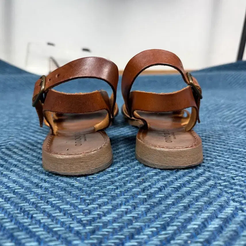 [BUNJANG] Ancoto Italian Leather Handmade Sandals / [MADE IN ITALY] 클래식 천연 가죽 핸드메이드 샌들 (상태 최