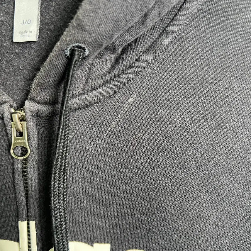 [BUNJANG] Adidas Neo Black Hooded Zip-up Jacket XL / 아디다스 네오 블랙 후드집업 XL