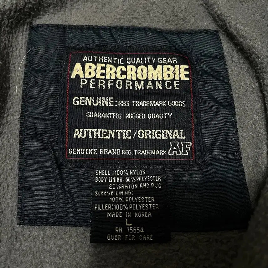 [BUNJANG] Abercrombie Performance Inner Fleece Windbreaker Anorak [Navy] L / 아베크롬비 퍼포먼스 이너플리스 안감 바람막이 아노락 [네이비] L/100