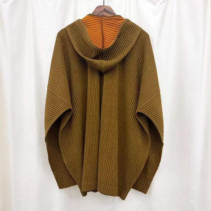 [BUNJANG] Homme Plisse Wool-Like Hooded Jacket (Size 4) / 옴므플리세 울라이크 후드자켓 4사이즈