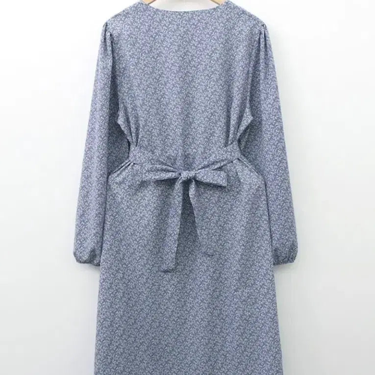 [SOLD OUT] 블루 플라워 롱 원피스(새상품)