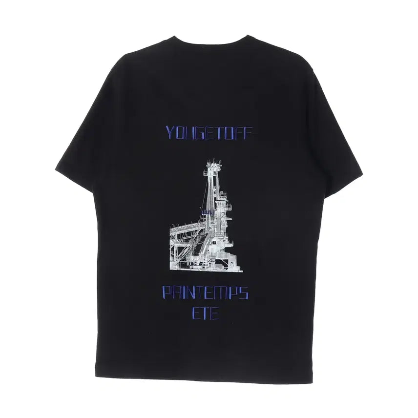 [BUNJANG] Juun.J Graphic Loose Fit Short Sleeve T-shirt Black / 준지 22SS 그래픽 루즈핏 숏슬리브 반팔 티셔츠 블랙