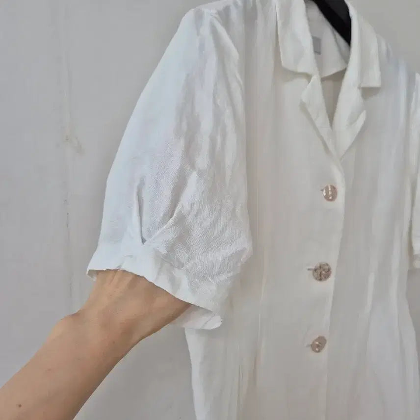 [SOLD OUT] 모한 카라 린넨 자켓, 블라우스
