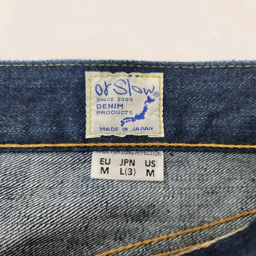 [SOLD OUT] 오어슬로우 STANDARD DENIM 105 ONEWASH 3사이즈