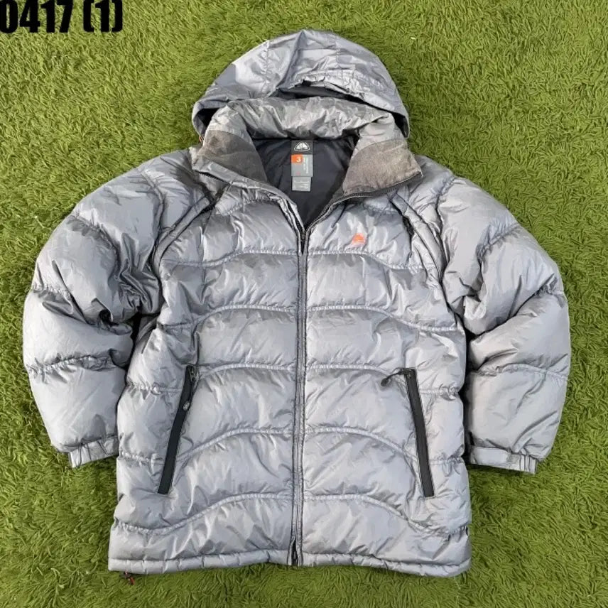[BUNJANG] Nike ACG Silver Hooded Padded Jumper / 나이키 ACG 패딩 점퍼 실버 후드