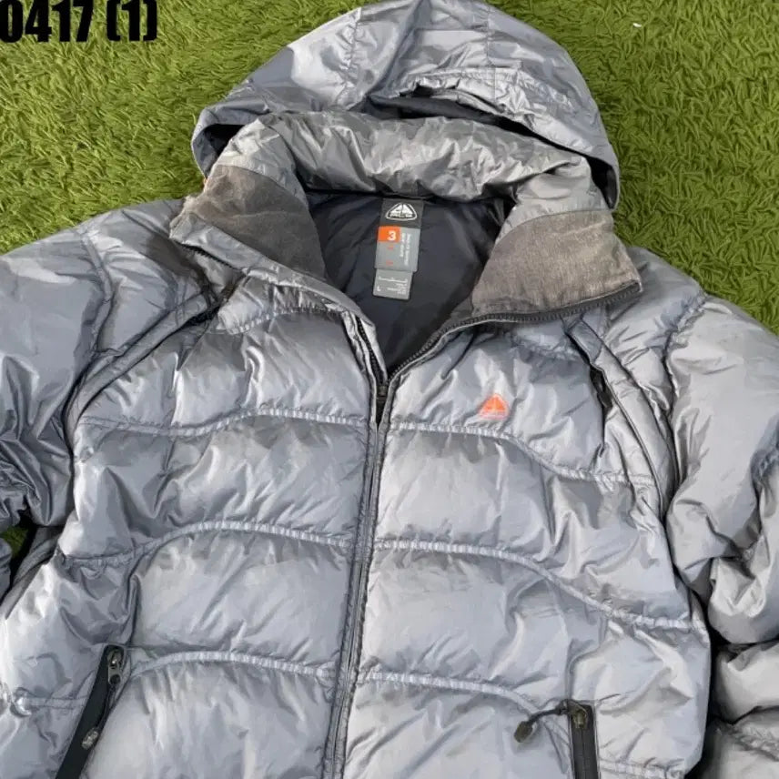 [BUNJANG] Nike ACG Silver Hooded Padded Jumper / 나이키 ACG 패딩 점퍼 실버 후드