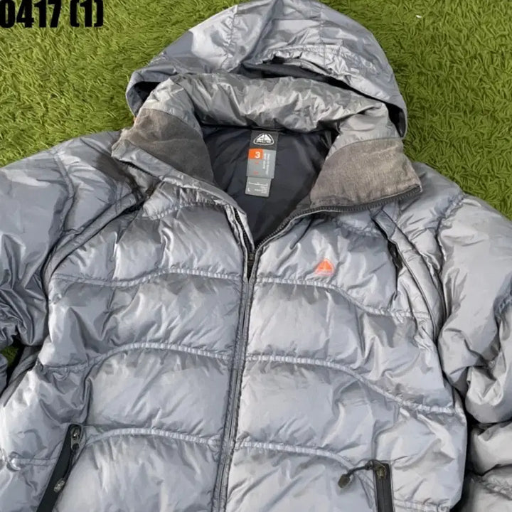 [BUNJANG] Nike ACG Silver Hooded Padded Jumper / 나이키 ACG 패딩 점퍼 실버 후드
