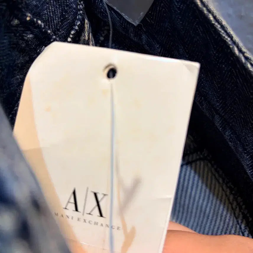 [BUNJANG] Armani Exchange Denim Stripe Mini Skirt / 아르마니 익스체인지 데님 스트라이프 미니스커트