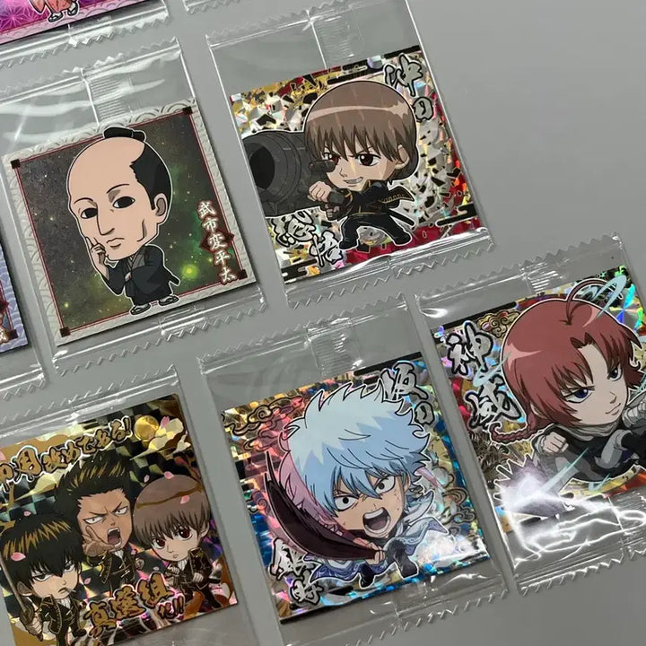 [BUNJANG] Gintama Wafer Seal 1st Series Sticker Bundle Set / 은혼 웨하스씰 1탄 스티커 17종 일괄