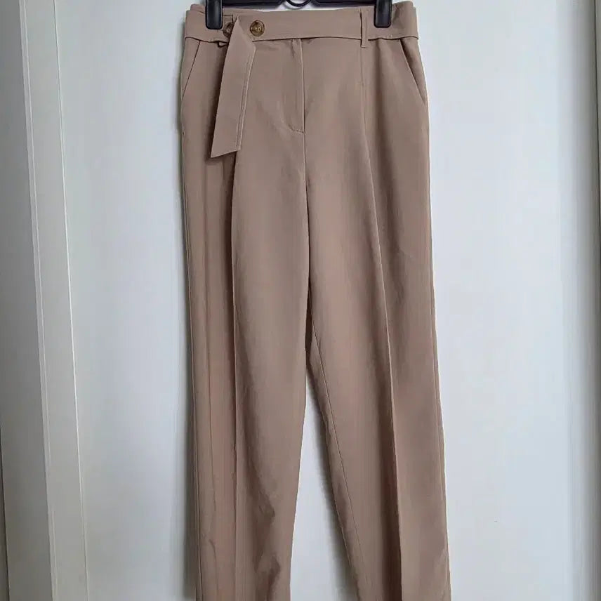 [SOLD OUT] LINE 베이지 벨트 슬랙스 바지 55사이즈