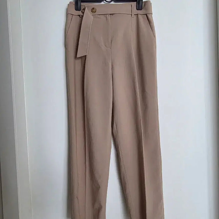 [SOLD OUT] LINE 베이지 벨트 슬랙스 바지 55사이즈
